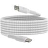 Belkin BoostCharge Cavo intrecciato da USB-C a USB-C da 2 metri per iPhone 15, iPhone 15 Pro, iPhone 15 Pro Max, iPhone 15 Plus, Galaxy S24, S23, Note10, Note9, Pixel 8, Pixel 7, iPad Pro ecc, bianco