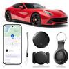 Lizoak Tracker auto compatibile con Google Find My App, GPS Tracker, Auto Tracker, Mini Car Locator Tag per veicoli e bagagli, senza ABO, senza SIM, in tempo reale, funzione di allarme e richiamo, nero