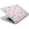 HLAAJJX Custodia Protettiva per Macbook Pro 13 pollici Modello A1706 A1708 A1989 A2159 A2251 A2289 A2338 M1 2020 2019 2018 2017 2016, Sottile Rigida Case Cover Plastica Duro Custodia, Cuore rosa