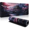 Yimomoyi Tappetino Mouse XXL, 1200 x 400 x 3mm Tappetino Gaming, Mouse Pad con Base in Gomma Antiscivolo, Impermeabile Mousepad, Tappetino Scrivania Grande con Bordi Cuciti (E120)