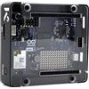 KKSB Cases KKSB Custodia per Arduino Uno Q - Custodia in alluminio e acciaio nero con parte superiore in policarbonato trasparente