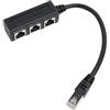 Azlanway Splitter RJ45 1 maschio a 3 femmine, splitter RJ45 per cavo Ethernet, multipresa Ethernet adattatore LAN porta cavo adattatore di rete per Cat5, Cat5e, Cat6, Cat7 per router, Modem