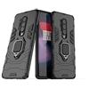 MaiJin LuluMain Compatibile con 1+8 PRO (5G) Cover, Custodia Armor Anello Cavalletto (Funziona con Il Supporto Magnetico per Auto) Case Paraurti per OnePlus 8 PRO (Nero)