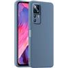 HULLIN Custodia per Telefono in Silicone Colorato, Adatta per Xiaomi MI 12T Pro (6.67) - Grigio lavanda