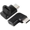 KUOQIY 2 Pezzi Adattatore USB-C Tipo C Maschio a 90 Gradi Femmina, Adattatore Angolare USB C, Adattatore USB C 3.1 ad Angolo Retto Maschio a Femmina, per Laptop Tablet Telefono