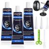 Sinofort 3PCS Mastice per Riparazione Pneumatici, Kit Riparazione Pneumatici Auto, Colla Adesive in Gomma, Colla Riparazione Pneumatici, Kit Riparazione Gomme per Bici/Moto/Auto