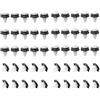 TAOZHUGONG 50 clip per paraurti auto, clip per paraurti in gomma nera per Du-cato, Fiat Box-er Peu-geot 71728806 D-202