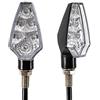 evomosa Moto luci segnale di svolta LED 12V 24V luci segnale di svolta Luci moto (B)
