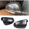 Kakulkomen Calotta Specchio Retrovisore per VW GOLF 5V MK5 GTI | 1 Paio Sinistra Destra Coperchi a specchio laterale per Jetta Passat B5.5 B6 EOS Sharan Superb (Fibra di Carbonio)