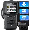 TOPDON Lettore di codici OBD2 AL400, 10 funzioni OBD2, spia del motore del controllo, test delle emissioni, test del sensore O2, EVAP, aggiornamento 0 a vita