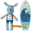 LILLIPUTIENS - Surfista Magico Joe - Giocattolo interattivo per Il Bagno con Effetti di Cambio di Colore - Disegni Che appaiono con l'Acqua - Figurina Divertente - dai 2 Anni - Bagno e Giochi d'Acqua