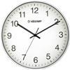 Velamp Orologio da parete al quarzo rotondo 30 cm, orologio da parete senza ticchettio, orologio da muro moderno e silenzioso 12 pollici. Numeri facili da leggere. Ideale per ufficio,cucina,scuola,palestra