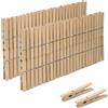 Carehabi Mollette in Legno 100 Pezzi 25mm, Piccole Mollettine Legno per Foto, Decorazioni Matrimonio e Fai da Te, Mollette per Alimenti da Cucina e Lavoretti Creativi, Mini Clip in Legno
