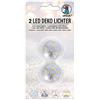 Ursus 18600000 - Luci decorative a LED, 2 pezzi, durata circa 12 ore, luce bianca calda, impermeabile, con batterie e cuscinetti adesivi, ideale come luce decorativa, per lanterne e come ricambio per