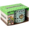 Paladone Tazza Minecraft, tazza da caffè in ceramica grande da 400 ml con licenza ufficiale, dettagli in rilievo, gadget per videogiochi per giocatori e collezionisti, tè, cioccolata calda