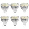WULUN MR16 GU5.3 - Confezione da 6 lampadine LED 6 W bianco caldo 3000 K, lampadine alogene da 60 W, AC/DC 12 V, 550 lumen, angolo di diffusione 120 gradi, non dimmerabile Bianco caldo