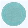 HOMESCAPES Tappetino da bagno rotondo, lussuoso, 1600 g/m², extra morbido, 100% cotone, reversibile, antiscivolo, lavabile, super assorbente, ad asciugatura rapida, colore: acqua, 80 cm