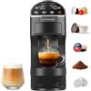 CAPXSNOB Magician2 Macchina da Caffè Multicapsula 5 in 1 per Nespresso, Dolce Gusto, Lavazza A Modo Mio, Cialde ESE 44 e Macinato, Touch LED, Auto-Adattivo, 20 Bar, 1,2L, Macchina Espresso per Casa e Ufficio