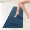 Decomira Tappeto Bagno Antiscivolo | Tappetino bagno super assorbente, lavabile in lavatrice | Per il bagno, la doccia, la vasca da bagno o come tappetino WC | Royal Blue - 50x150 cm