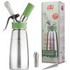 iSi North America Frusta verde serie Eco per panna montata, schiume e condimenti a base vegetale; 1 pinta