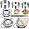 AIXIMA Stampo per Ravioli,7 Pezzi Ravioli Dumpling Maker Acciaio Inossidabile Set,Stampi per Gnocchi,Attrezzo Accessorio per Ravioli Dumpling