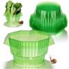 GOMETY 30 Pezzi Collari Antilumache Protezione Anti-Lumache Senza Prodotti Chimici Anelli di Protezione per Insalate e Cavoli, Barriera Riutilizzabile in Plastica