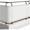 Sol Royal Frangivista e Telo Frangivento per Balconi 90x500 cm in 160g/m PES - Frangivista Balcone Impermeabile & Protezione UV - Schermi Privacy con Occhielli Bianco - SolVision PB2