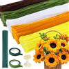 Niuny Scovolini Colorati per Lavoretti 500pcs Pipe Cleaner Filo di Ciniglia 5 Colori Scovolini Ciniglia con Steli per Fiori Stami Nastro Adesivo Scovolini Pipa per DIY Fai da Te Decorazione (Giallo)