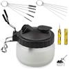 Nizirioo Set di 4 detergenti per aerografo, con contenitore di pulizia e set di spazzole in nylon e ago in acciaio inox, set di attrezzi e alesatore aerografo, accessori professionali per aerografo