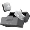 DJI Mic Mini 2 (1 TX + 1 RX mobile + Custodia di ricarica), microfono wireless lavalier professionale per iPhone e Android/tablet/PC, video social, plug-and-play, ultraleggero, vlog, live streaming