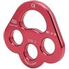 LenTLy Sartiame a 3 Fori climbing Fori, Connettore divisorio Multi-Ancoraggio Piastra di Rigging Attrezzatura per Arrampicata per Alpinismo 3 Fori Piastra Arrampicata Rosso Attrezzatura
