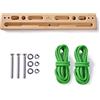 Clevo - Fingerboard Flex Training Board Climbing - Hangboard per Bouldering e Allenamento Indoor - Fingerboard in Legno - Tavola da Arrampicata e Dispositivo di Allenamento per la Forza delle Dita