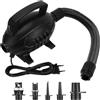 BORDEAG Pompa ad aria elettrica da 600 W, pompa ad aria elettrica con 5 ugelli, pompa elettrica, pompa ventilatore ricaricabile pompa portatile per gonfiare letti gonfiabili materassi piscine