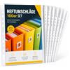 ORGANIZABEL 100 copertine trasparenti extra spesse formato A4, con foratura universale, resistenti e lavabili