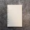 Zelten Carta di ricarica/foglie sciolte per cartelline portadocumenti ad anello rotondo con copertura a 6 fori da 8,5 pollici A5 (A5 Paper Refill-Dotted, 1 Package)