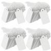 QWORK® 500PCS Cartellini di Prezzo con Corda, 2.5 cm x 4.5 cm, Etichette Regalo in Carta Kraft, per Abbigliamento e Decorazioni