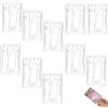 ANYUANKW 10 Pezzi Porta Badge Porta Carte in Plastica Rigida Porta Badge Verticale