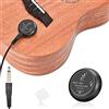 OTraki Mini Piezo Passivo Pickup Contatto Microfono Trasduttore con 3 Metri Cavo 6.35mm Controllo del Volume per Chitarra Classica Popolare Acustica Violino Ukulele Mandolino Banjo (AD-35)