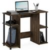 FURINNO Jaya Scrivania, Legno, Columbia Noce/Nero, Singolo