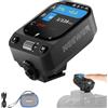 NEEWER QZ-C Trigger Flash Wireless 2.4G TTL Compatibile Con Canon, Godox IT32 V1 V100 AD200 Pro II, Trasmettitore Flash Hot Shoe Con Touchscreen OLED, 1/8000s HSS, Batteria 1000mAh, Interruttore CM