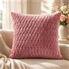B O S A L O N I Federa HOME Decorativa 45x45 cm - Stile Primavera Estate - Tessuto Leggero e Traspirante - federa cuscino Per Divano, Poltrona e Camera - (Rosa cipria)