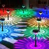 SonPen 8 lampade solari per esterni da giardino con cambio colore, 1200 mAh, luci solari con modalità bianco caldo e RGB, IP65, impermeabili, illuminazione solare da giardino per prato, terrazza