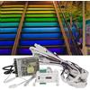 MENAYODA Illuminazione a LED per gradini con rilevatore di movimento, set completo con strisce LED RGB per 16 livelli