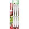 Fiskars Kaimano KDN041806W Dinamik Coltelli Bistecca, Acciaio Inossidabile, Bianco, 6 unità