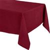 BEAUTEX Elegante tovaglia con effetto lino naturale, Lina tovaglia e runner da tavolo, misure e colore a scelta (300 x 130 cm (Rettangolare), Bordeaux)