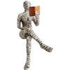 PIGPIGFLY Statua Della Figura di Lettura,Statue Decorative, Figure Decorative, Statuette Decorative Casa, Soggiorno Decorativo Moderno da Appoggiare, Scultura Astratta in Poliresina, Idea Regalo