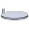 Neatfi Base rotonda da 24,99 cm di diametro, 8,89 kg, compatibile con lampade da scrivania e lampade di ingrandimento per uso domestico (bianco)