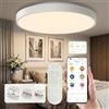 YEELIGHT Smart LED Plafoniera, Lampada Soffitto 23W 1500 Lumen, 2700K-6500K Sottile, Lampada da Bagno Compatibile con Alexa, Plafoniera LED Dimmerabile per Soggiorno, Camera da Letto, Cucina, 32cm