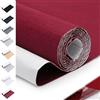 LOMUG Feltro adesivo 40 x 220 cm, rosso vino rotolo feltro adesivo, 1 mm di spalmatore tessuto adesivo riparazione feltro per scatola - regalo, cornice foto, mobili, sedia e divano