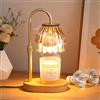 FlyQintess Lampada Scalda Candela, Lampada A Candela Elettrica con Timer e Dimmer, Altezza Regolabile Lampade Aroma con 2 Lampadine, Luce Elettrica per Candele in Cera, Regali di Compleanno Mamme Casa Deco